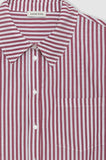 Anine Bing Mika Shirt  - Red & White Stripe