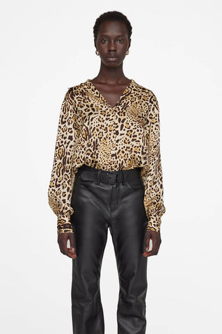 Anine Bing Mylah Shirt - Cheetah Print