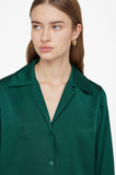 Anine Bing Mylah Shirt - Emerald Green