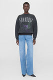 Anine Bing Ramona Sweatshirt Stardust - Washed Black