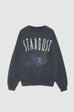 Anine Bing Ramona Sweatshirt Stardust - Washed Black