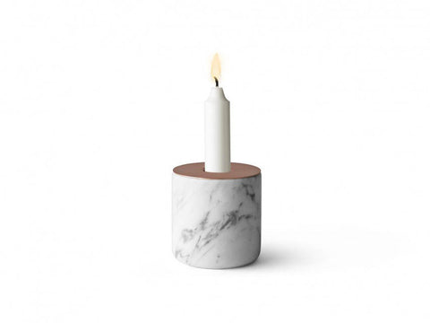Menu Chunk of White Marble Copper large